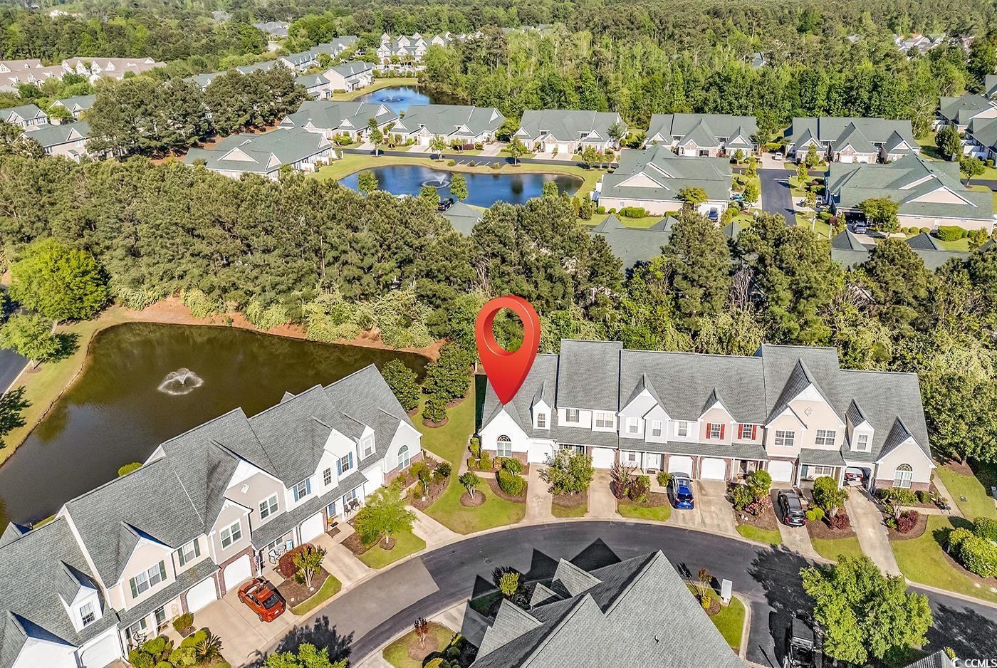 182 Wimbledon Way, Unit 182 Murrells Inlet, SC 29576 - Photo 26 of 37 Bird's eye view with a water view and a residentia