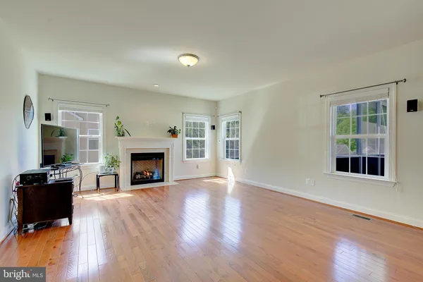 a view of a hallway with entryway
