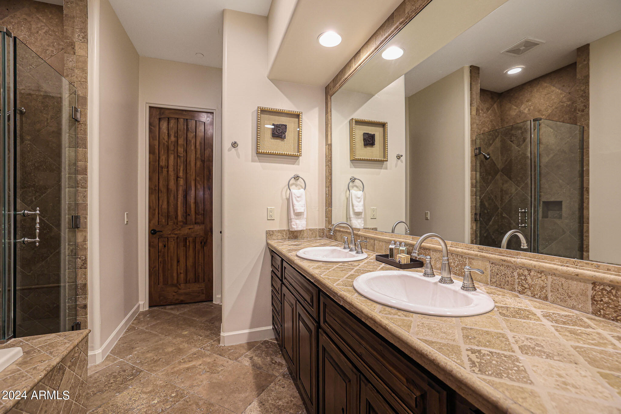 27440 North Alma School Parkway, Unit 363 Scottsdale, AZ 85262 - Photo 32 of 53 a bathroom with sink granite and a mirror
