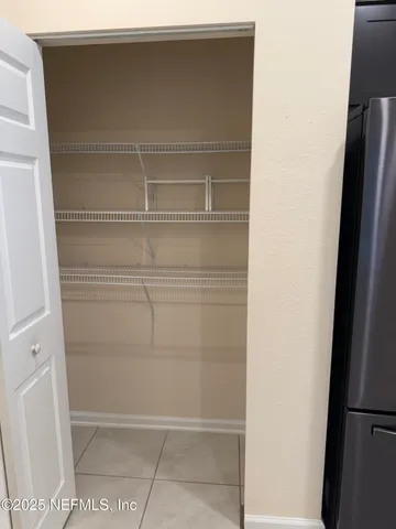 a view of a closet