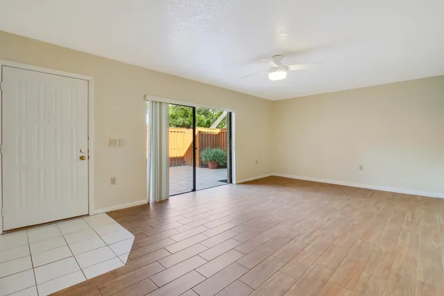 wooden floor in a room