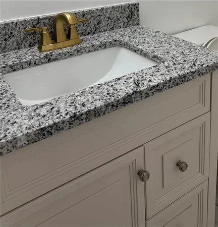 a close view of sink and tap