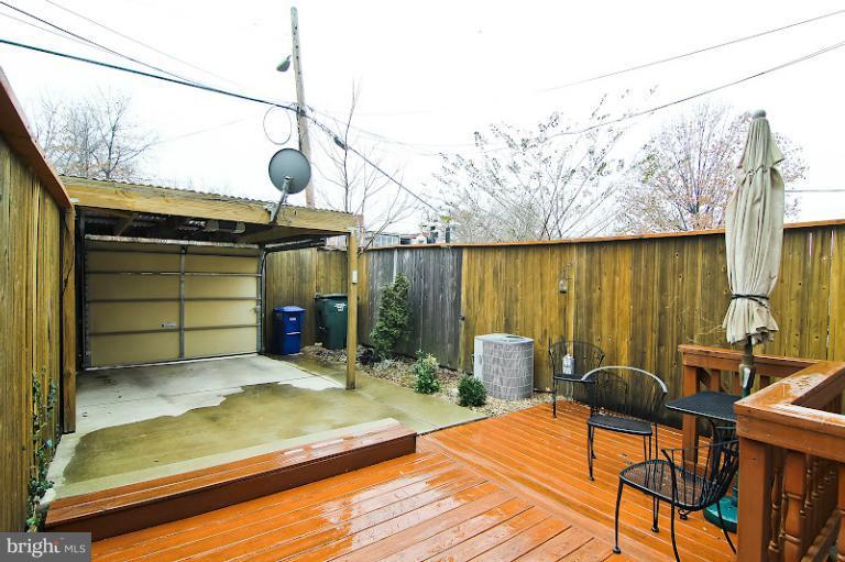 1314 Rittenhouse Street Northwest Washington, DC 20011 - Photo 12 of 15 Rear deck & secure parking