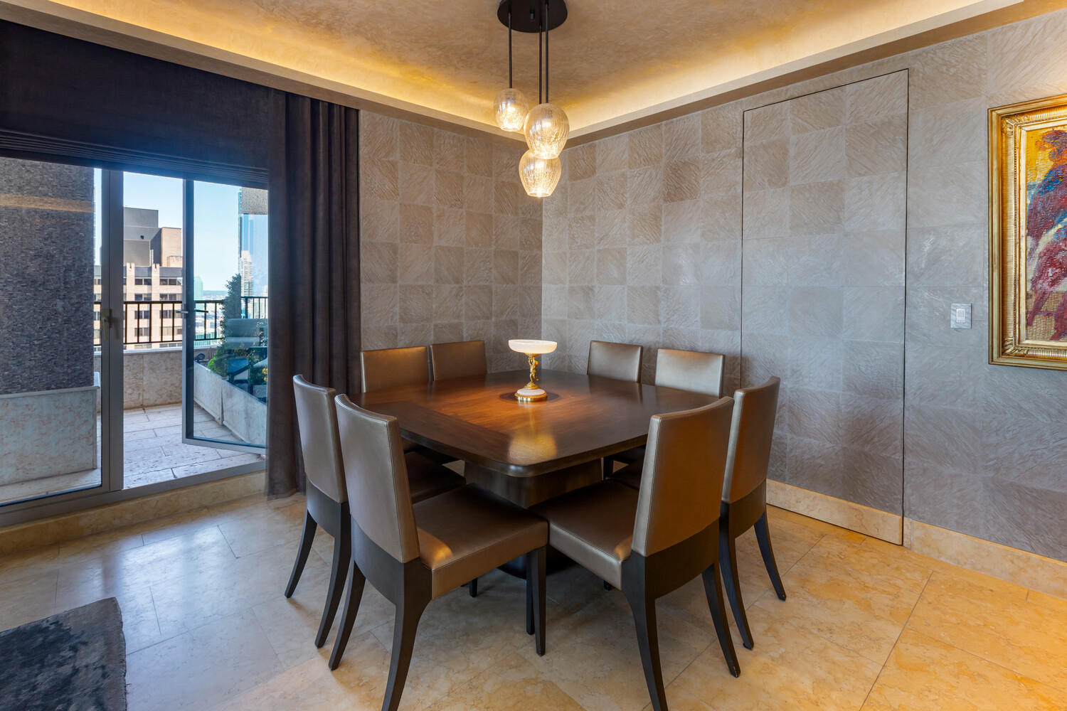 117 East 57th Street, Unit 49D/51D Manhattan, NY 10022 - Photo 5 of 46 a view of a dining room with furniture and wooden floor