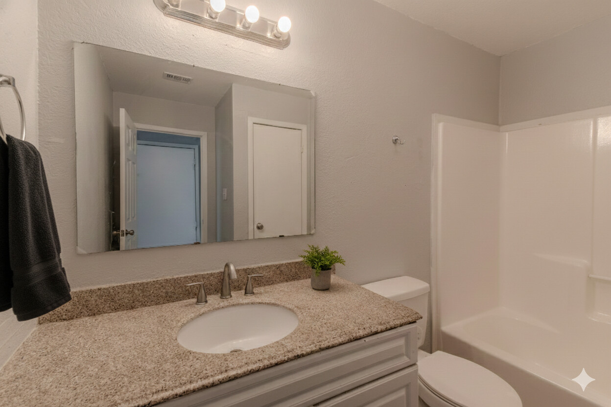 100 Uhland Road, Unit 1 San Marcos, TX 78666 - Photo 12 of 21 Full bathroom with a shower/tub combo