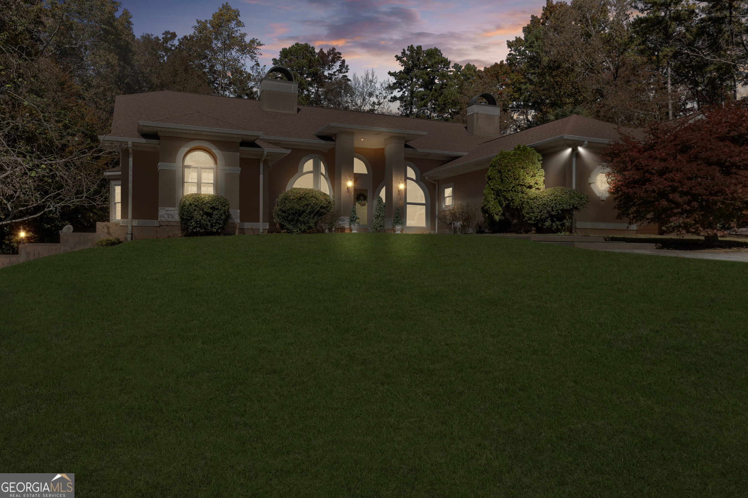 593 Cross Creek Drive Toccoa, GA 30577 - Photo 4 of 55 a view of a big yard with plants and large trees