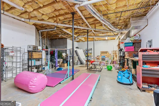 a view of swimming pool with a yard