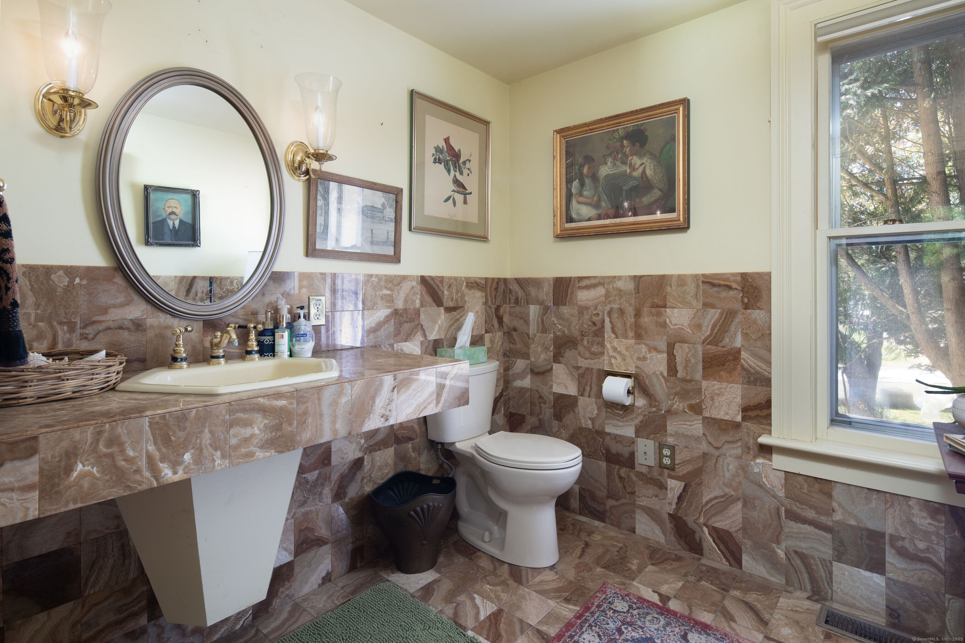 308 Main Street Salisbury, CT 06039 - Photo 11 of 35 a bathroom with a toilet sink and mirror