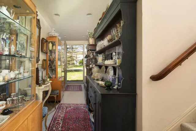 a close view of walk in closet