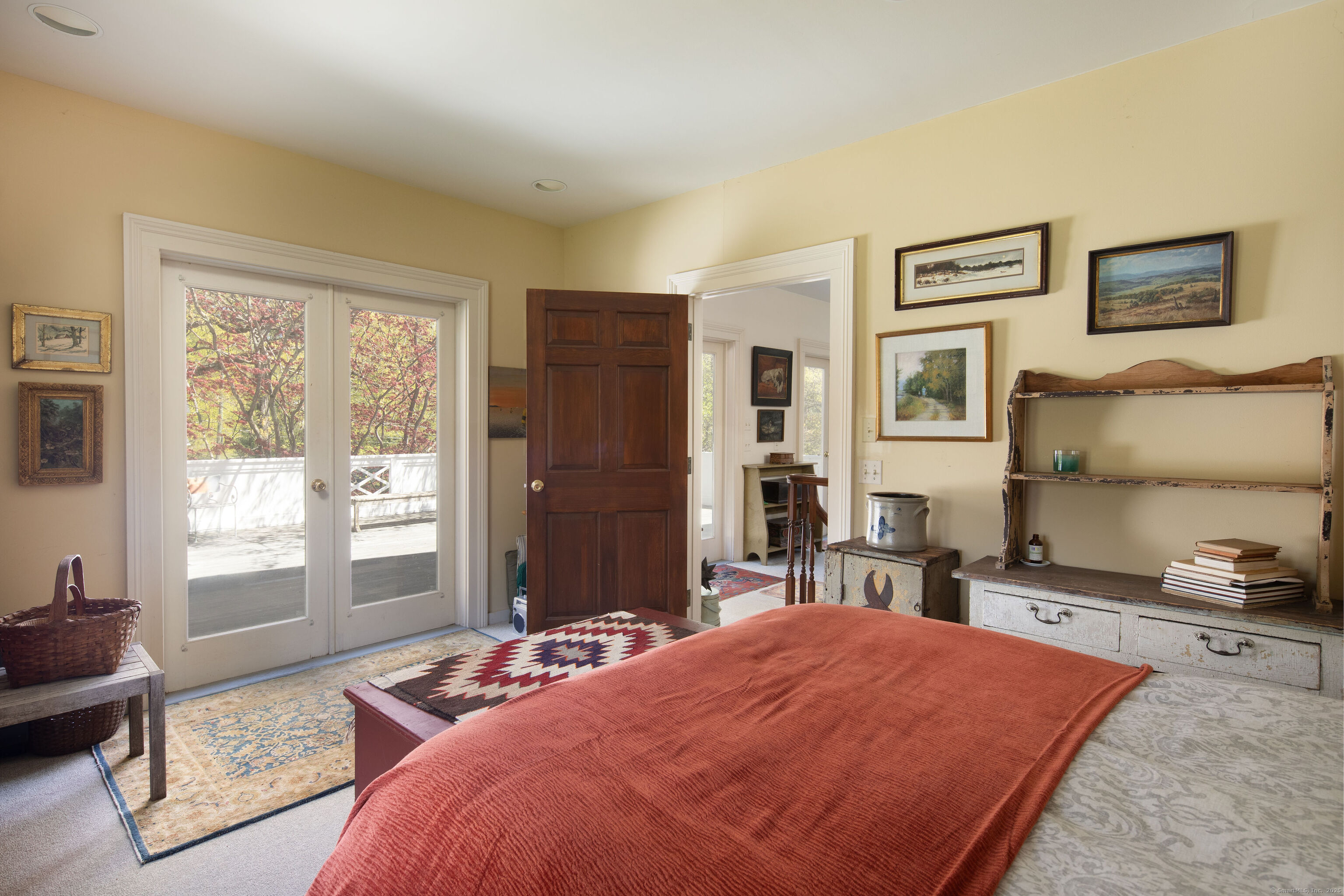 308 Main Street Salisbury, CT 06039 - Photo 22 of 35 a bed room with a bed and a tv