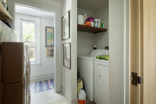 a room with storage and utility