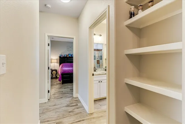 a en suite bathroom with a sink