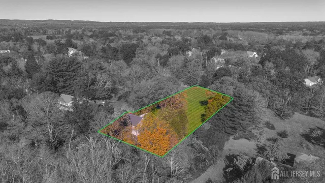 a view of city and green space