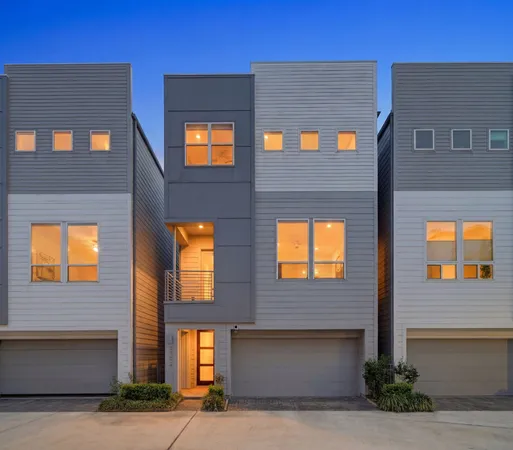 a front view of a building