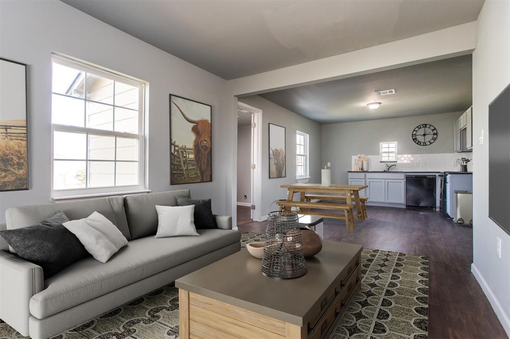 300 South 3rd Street Bonham, TX 75418 - Photo 1 of 14 a living room with furniture and a fireplace
