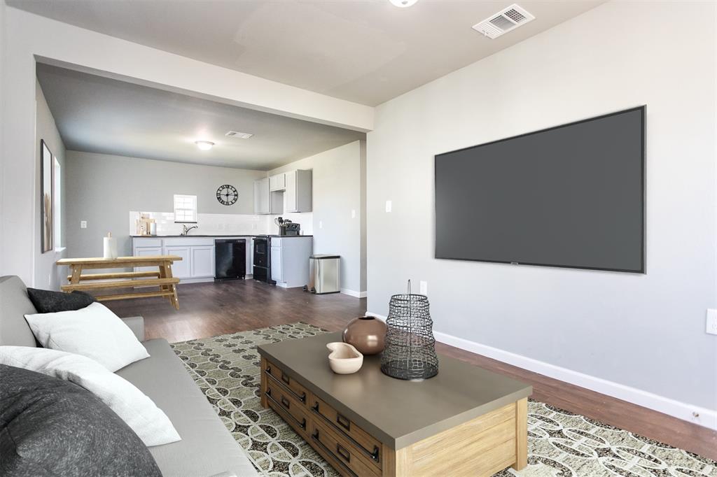 300 South 3rd Street Bonham, TX 75418 - Photo 3 of 14 a living room with furniture and a flat screen tv