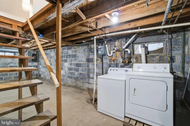 a view of storage and utility room with racks