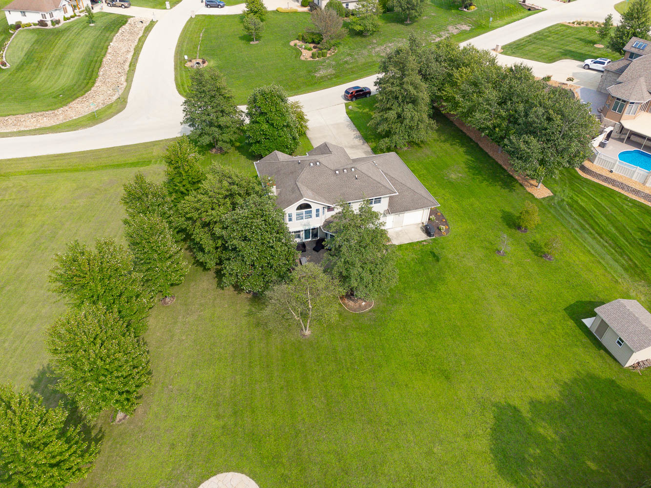2394 Valley View Drive Kankakee, IL 60901 - Photo 9 of 73 an aerial view of residential houses with outdoor space and trees all around