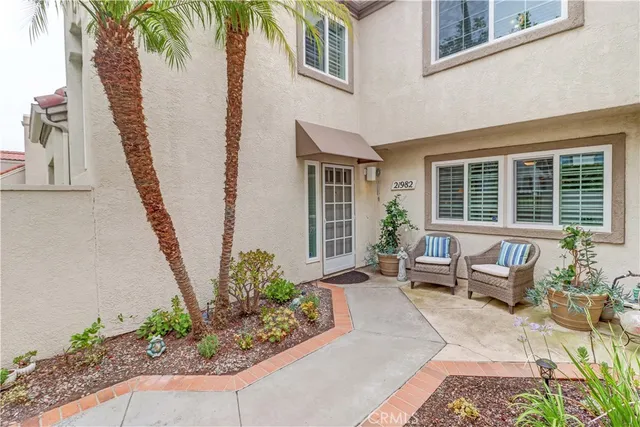 a house with outdoor seating