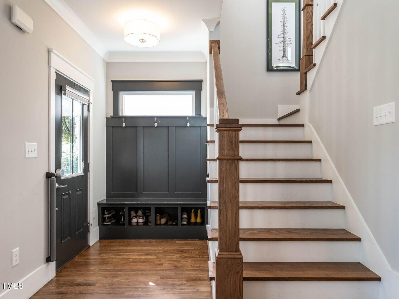 628 Coleman Street Raleigh, NC 27610 - Photo 4 of 38 a view of entryway with wooden floor