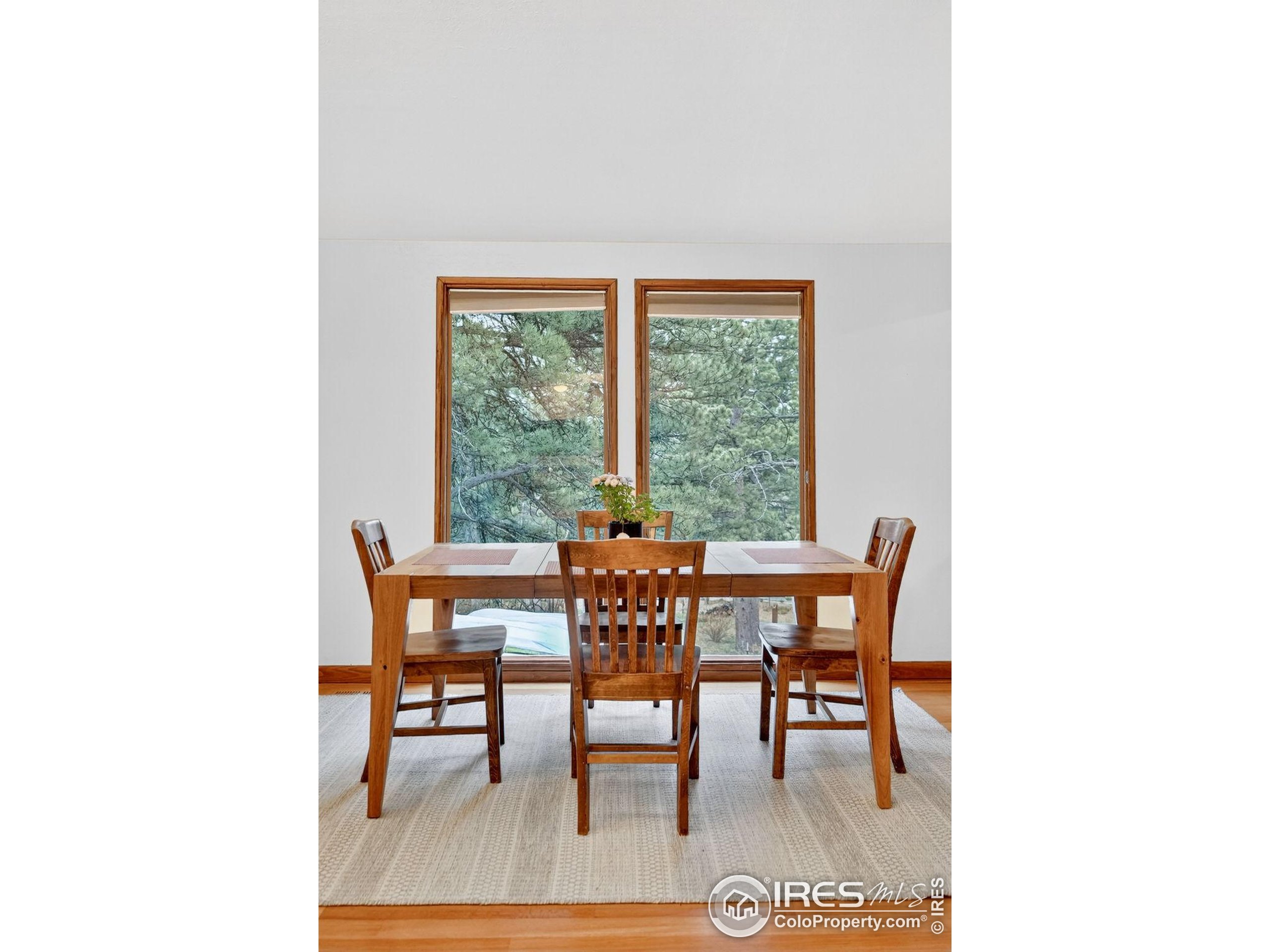 1707 Ridge Road Nederland, CO 80466 - Photo 16 of 50 a dining room with furniture and wooden floor