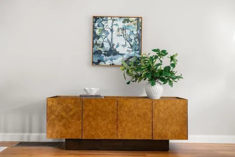 a view of painting on the wall