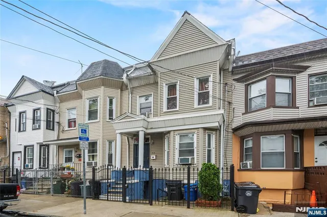 a front view of a residential apartment building
