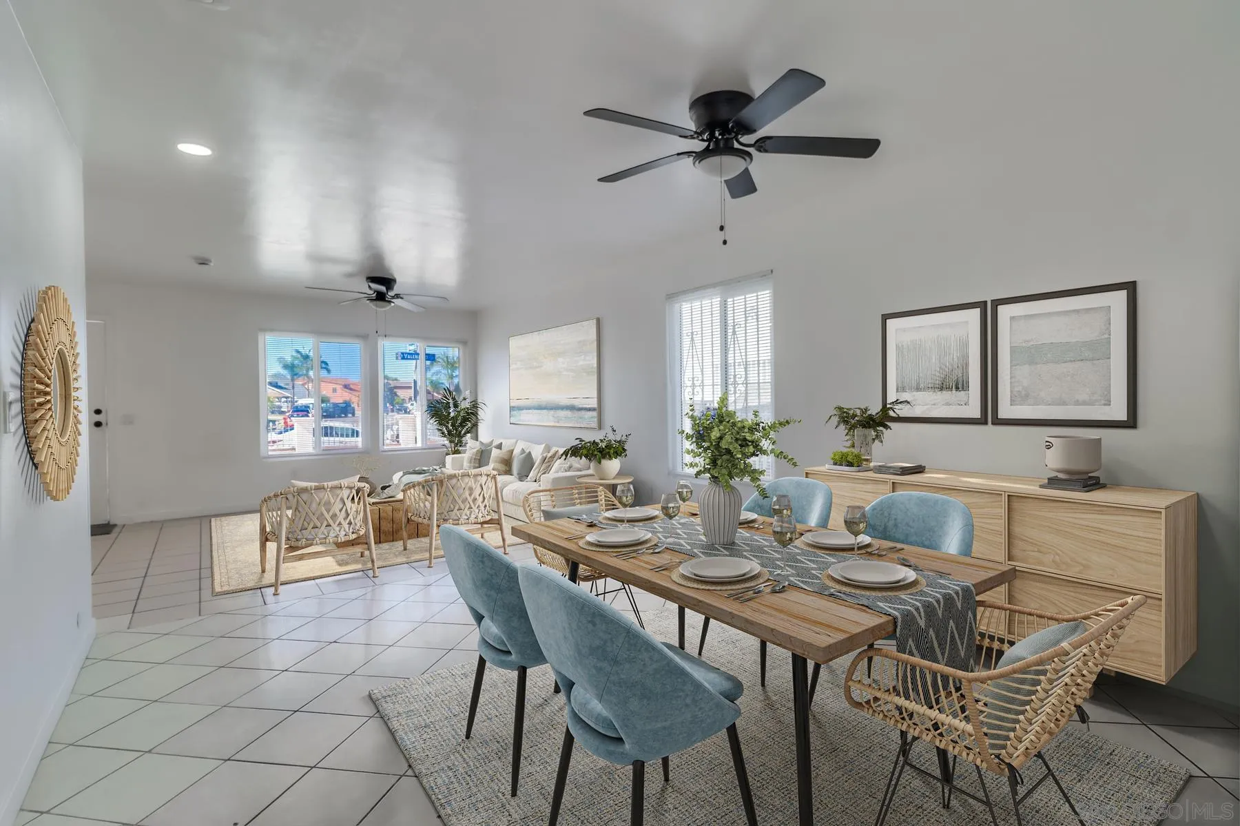 2165 Valentino Street San Diego, CA 92154 - Photo 3 of 11 a view of a dining room with furniture and a chandelier