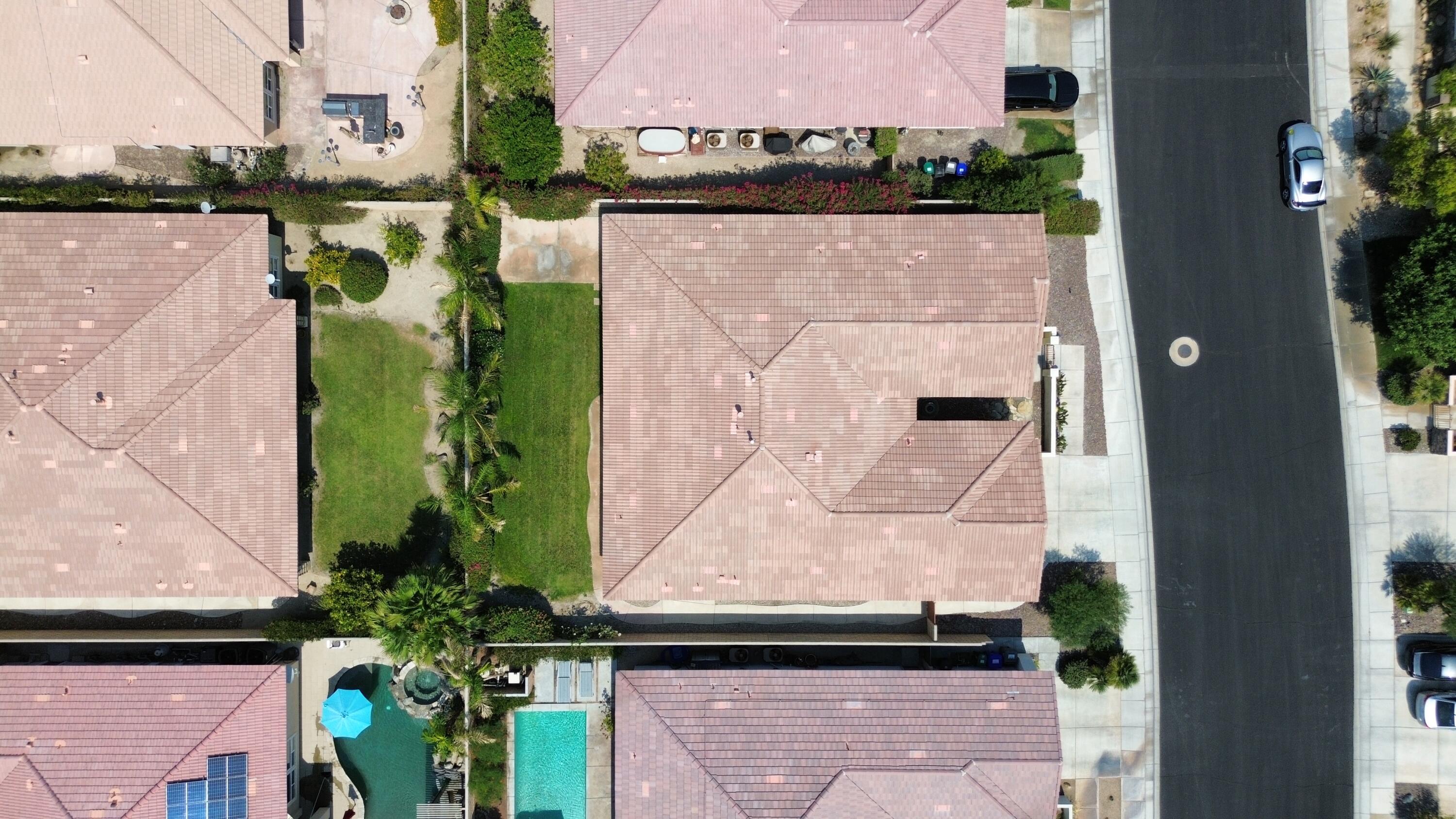 27 Via Del Maricale Rancho Mirage, CA 92270 - Photo 41 of 52 an aerial view of a house with a garden