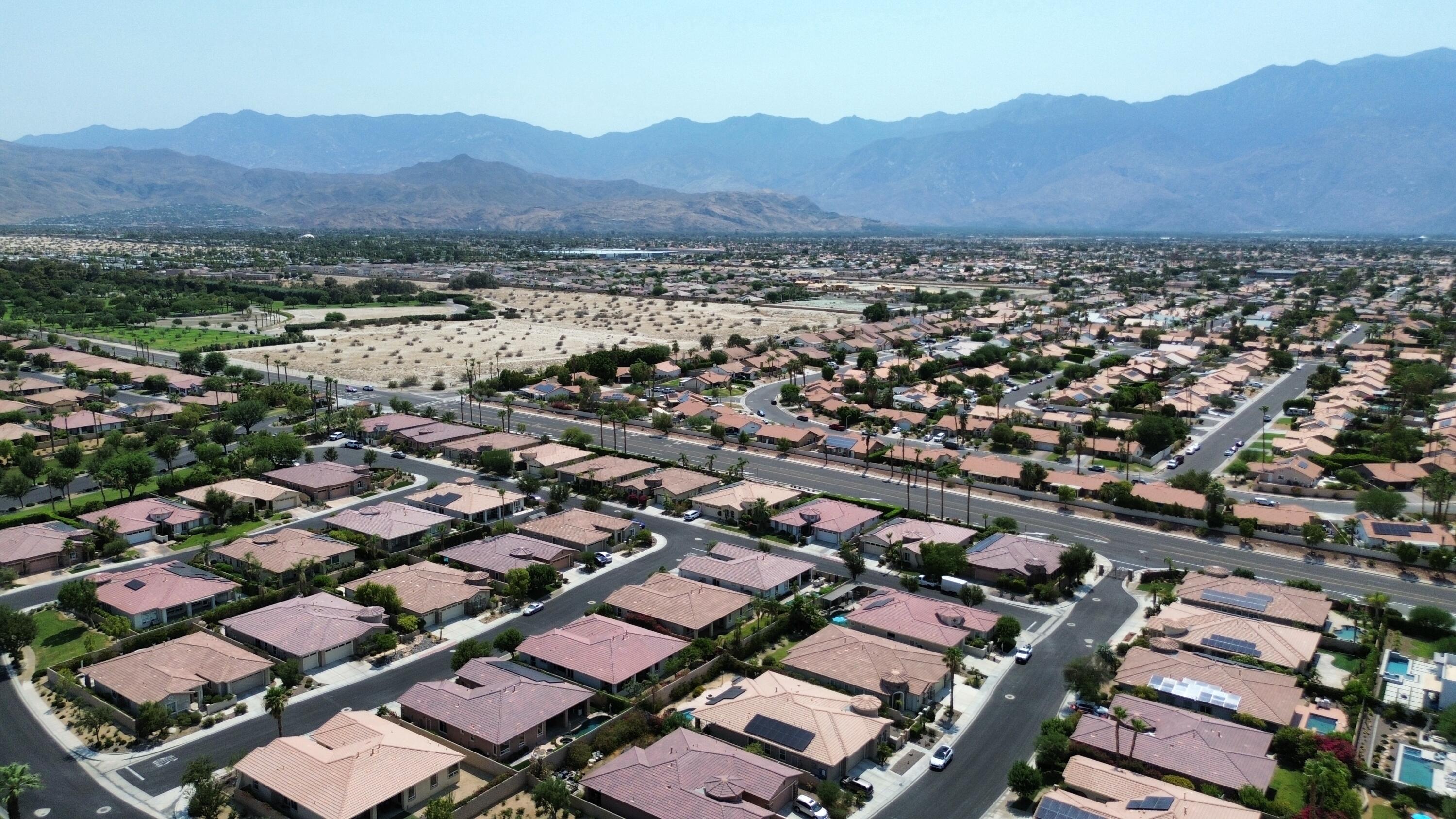 27 Via Del Maricale Rancho Mirage, CA 92270 - Photo 44 of 52 an aerial view of residential house and green space