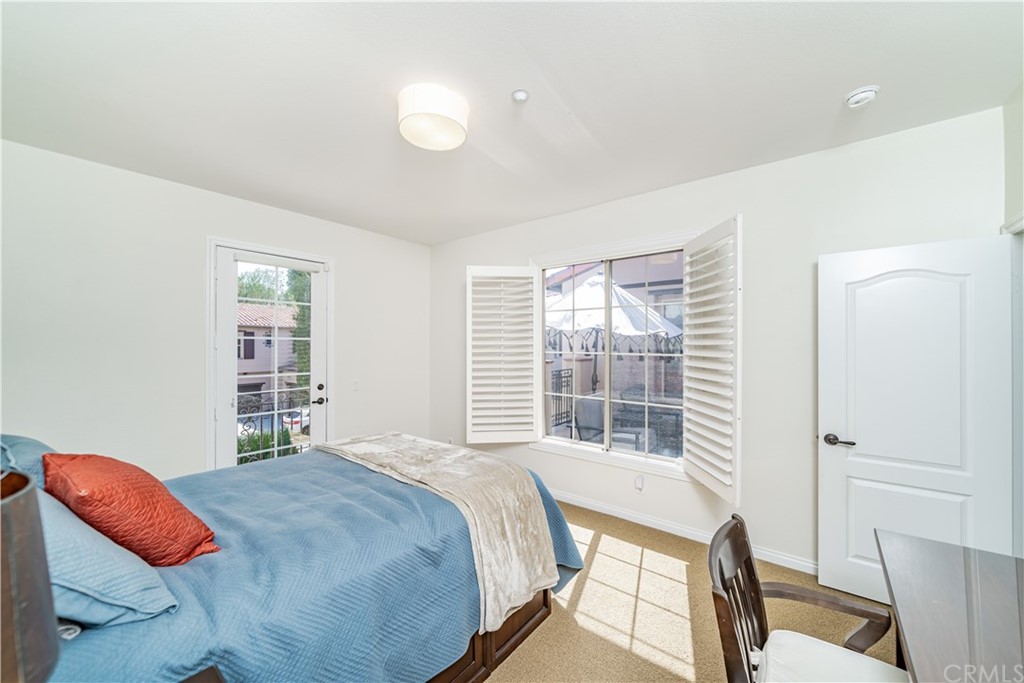 37 Mandria Newport Coast, CA 92657 - Photo 42 of 53 Bedroom 2 with Juliet balcony and views to upstairs patio