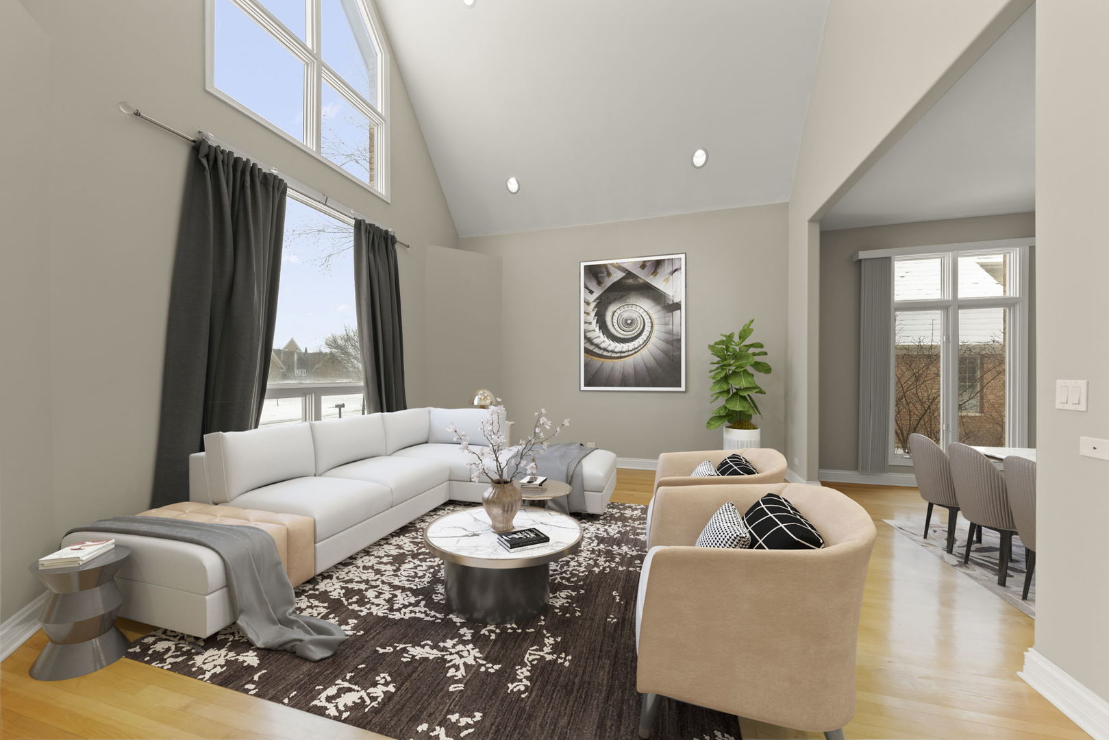 1663 Pebble Beach Way Vernon Hills, IL 60061 - Photo 4 of 40 a living room with furniture and a large window