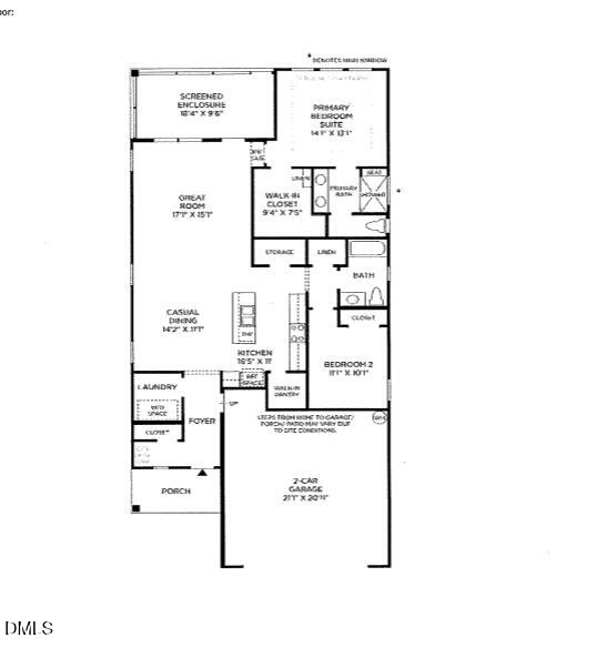 508 Gainer Drive, Unit 3 Raleigh, NC 27610 - Photo 4 of 4 149 Floorplan