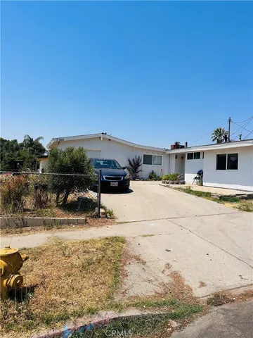 a swimming pool with a yard