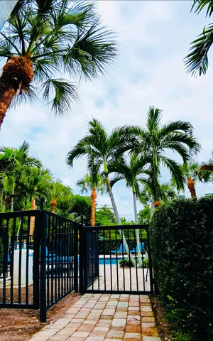a view of an empty room with windows