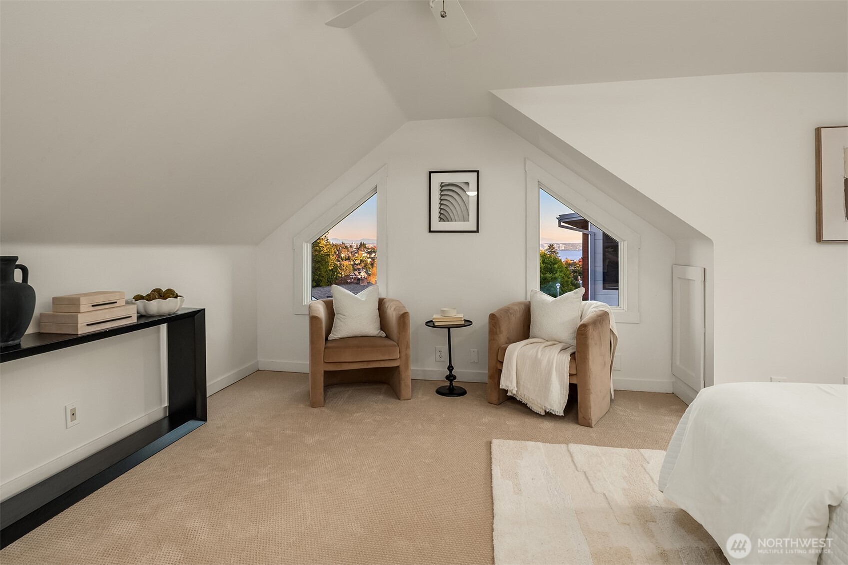 2503 37th Avenue West Seattle, WA 98199 - Photo 21 of 36 a living room with furniture and a flat screen tv