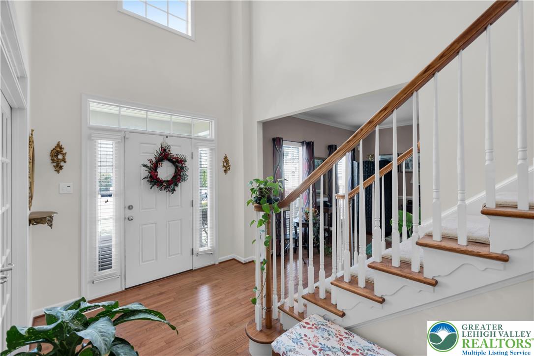 222 Lower Way Road Easton, PA 18045 - Photo 22 of 45 a view of a hallway with wooden floor and stairs