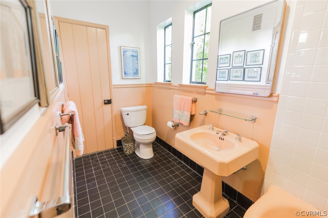 700 Rock Castle Road Goochland, VA 23063 - Photo 16 of 49 The first floor bathroom, accessed from the Librar