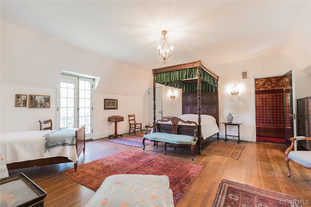 700 Rock Castle Road Goochland, VA 23063 - Photo 25 of 49 The Master Bedroom features French doors to a Juli