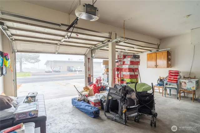 a room with storage and utility