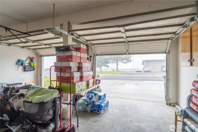 a room with musical instruments and air hockey table