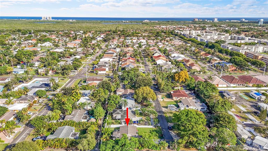 29 Southeast 8th Street Dania Beach, FL 33004 - Photo 35 of 42 an aerial view of residential building and lake