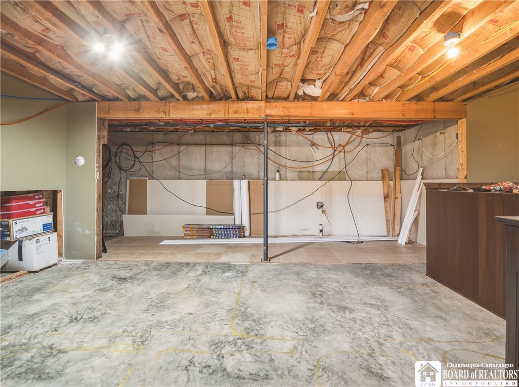 1546 Swede Road Harmony, NY 14710 - Photo 43 of 49 Bonus room with plumbing and concrete floor