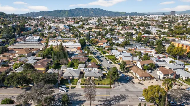 an aerial view of a city