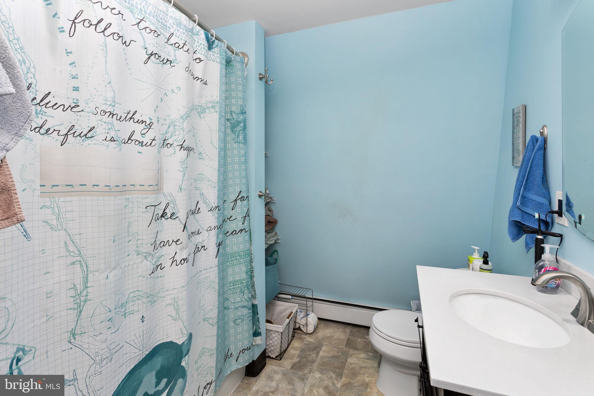 181 Crosswicks Chesterfield Road Chesterfield, NJ 08515 - Photo 25 of 32 a bathroom with a sink and toilet