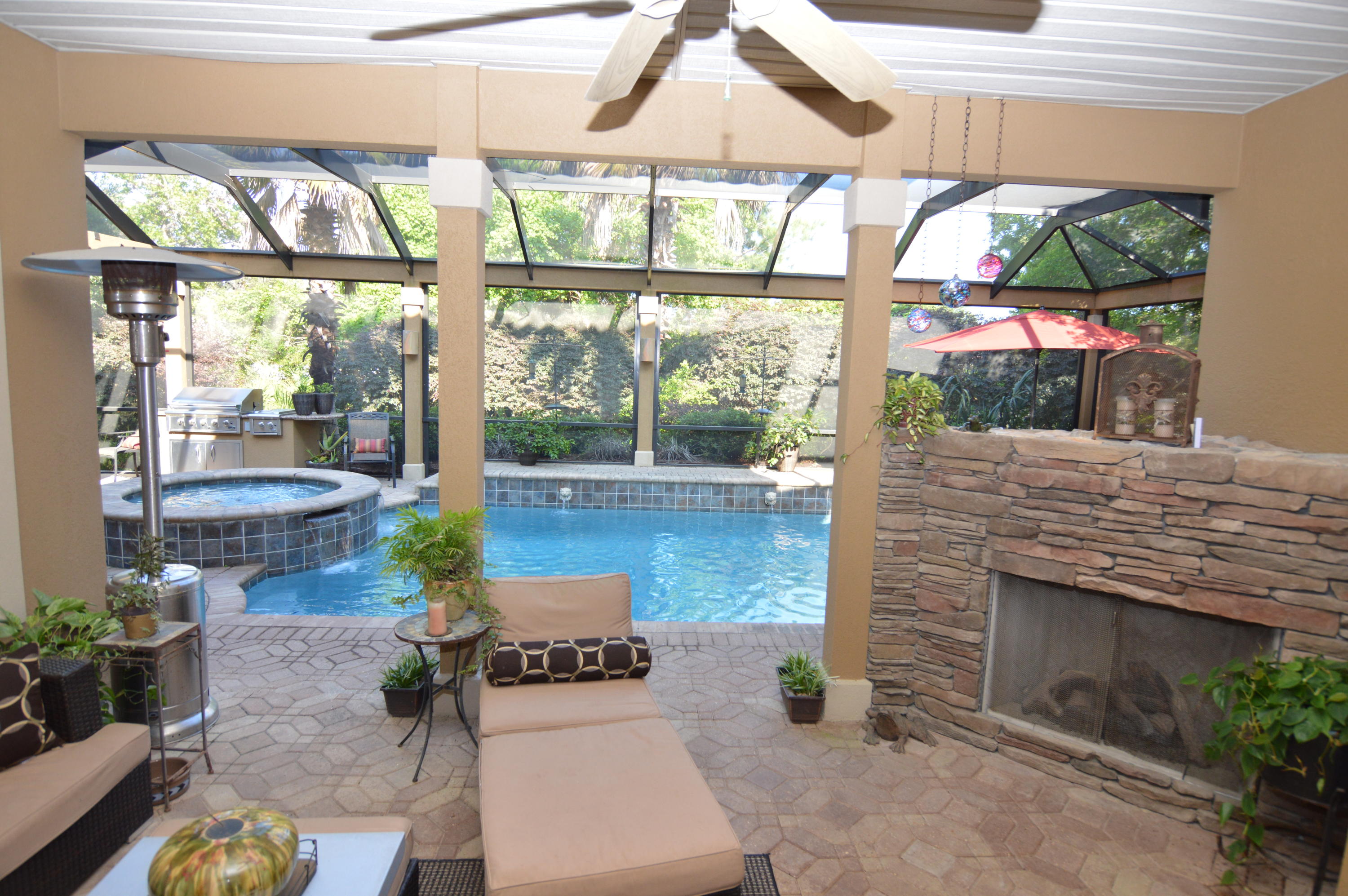 4380 Stonebridge Road Destin, FL 32541 - Photo 19 of 59 Outdoor Fireplace