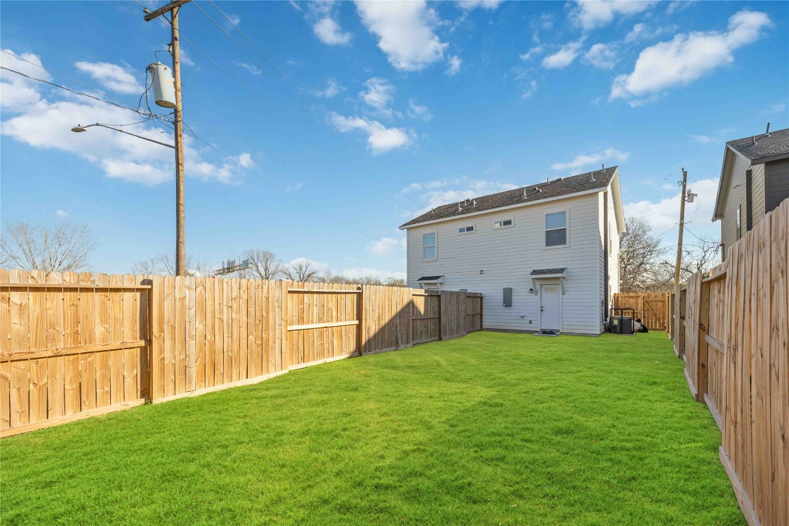 7710 Independence Street, Unit A Houston, TX 77051 - Photo 25 of 25 a view of a backyard with a garden