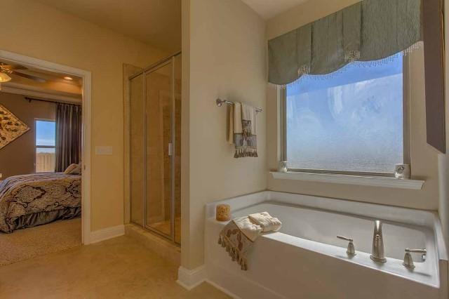 280 Maddox Street Santa Rosa Beach, FL 32459 - Photo 12 of 20 a bathroom with a tub sink and a mirror
