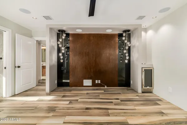 a swimming pool with outdoor seating yard and barbeque oven