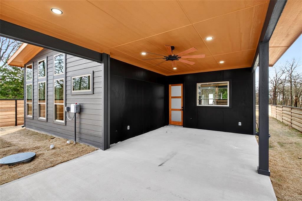 124 Aztec Drive Mabank, TX 75156 - Photo 29 of 33 View of patio featuring ceiling fan